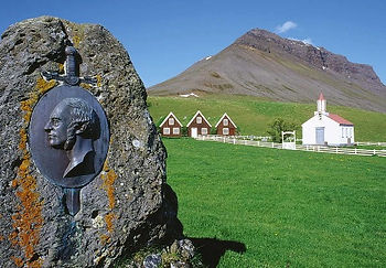 Hrafnseyri museum and birthplace of Jón Sigurðsson. Photo credit: Icelandic Times, Andrew Scott Fortune