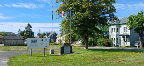 Cairn and dedication to the Icelandic settlers in Lockeport, NS. Image sourced: The Icelandic Memorial Society of Nova Scotia website. 14 Apr 2026.