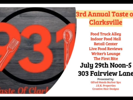 CRS Menu for Taste of Clarksville 2023