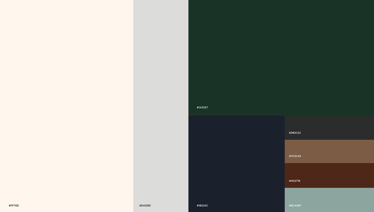 les chenes colour pallet