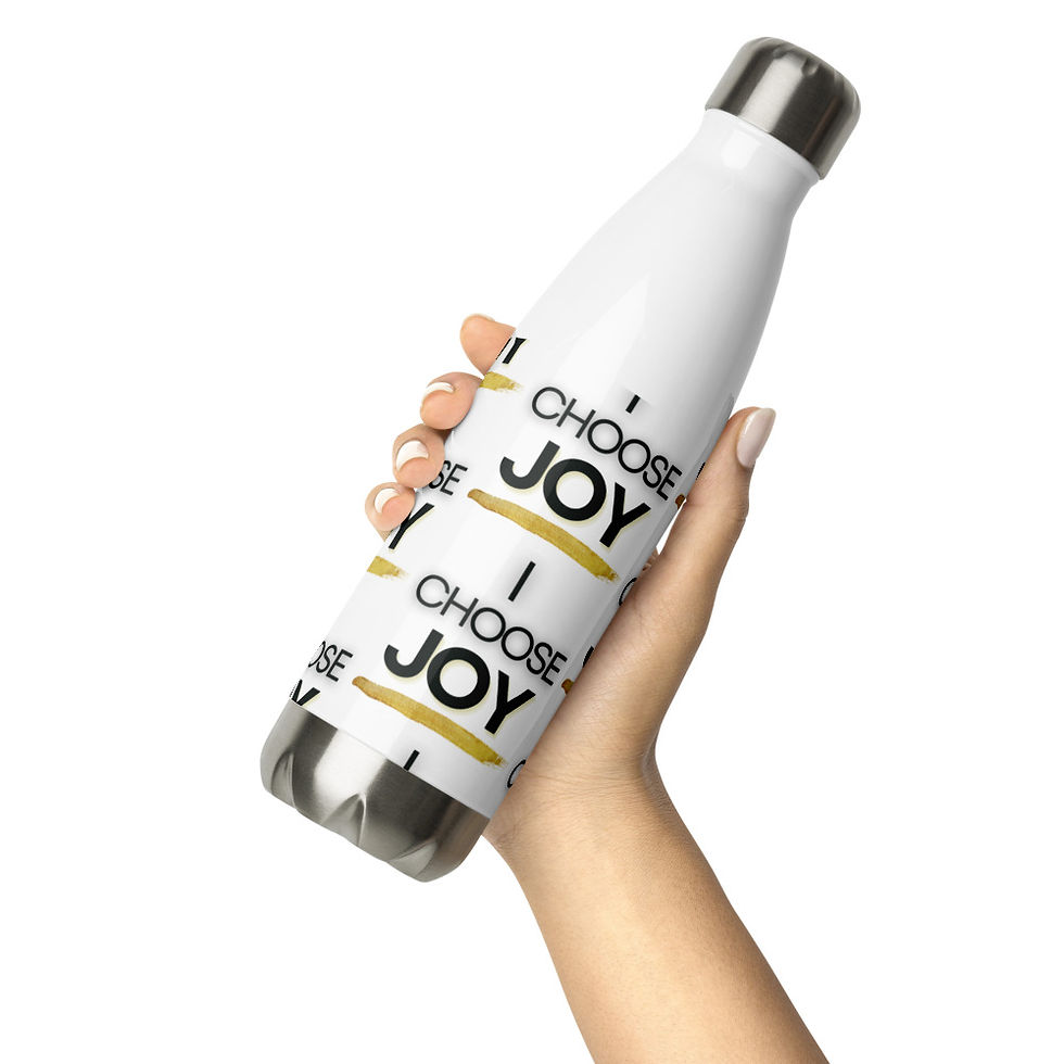 Thumbnail: I Choose Joy Stainless Steel Water Bottle