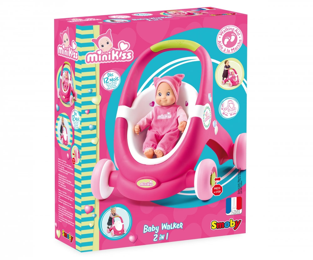 smoby minikiss baby walker