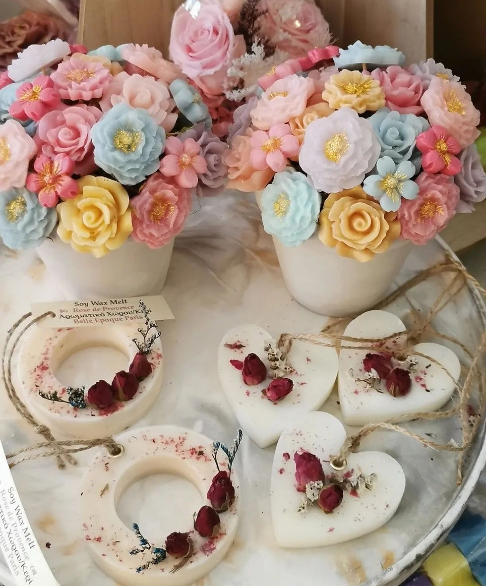 Thumbnail: Flower Blossom Pot in pastel colors 