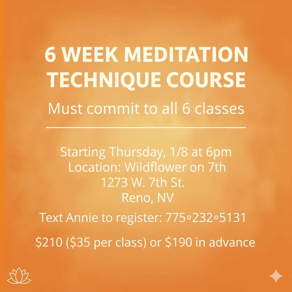 6 Week Meditation Course