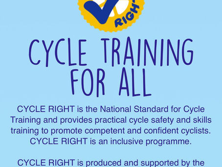 Cycle Safety Training for all 6th classes in the school