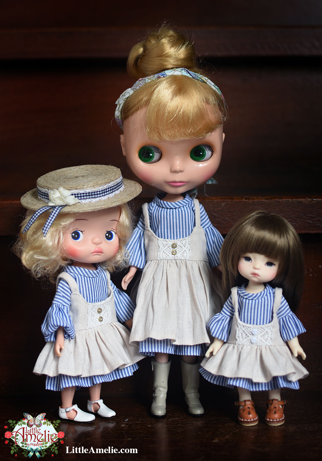 Patterns and English Instructions of Balloon Sleeves Dress and Overalls Skirt