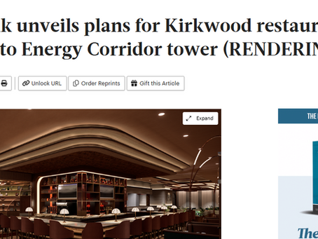 Mac Haik unveils plans for Kirkwood restaurant coming to Energy Corridor tower (RENDERINGS)