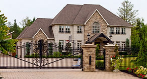 Double Wrought Iron Gates
