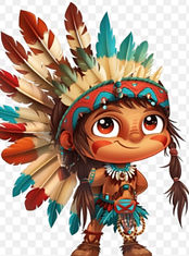 cartoon of an Indian chief