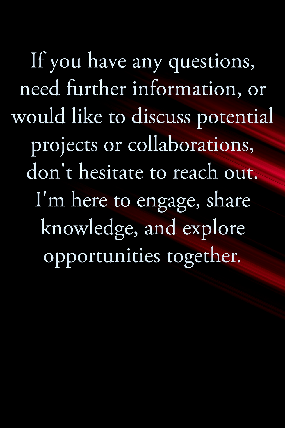 An image featuring a friendly handshake or communication icon, signaling readers to reach out and connect with you by clicking the contact page link.