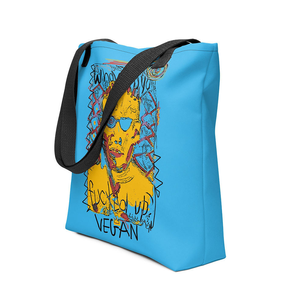 Thumbnail: Vegan with an attitude tote bag
