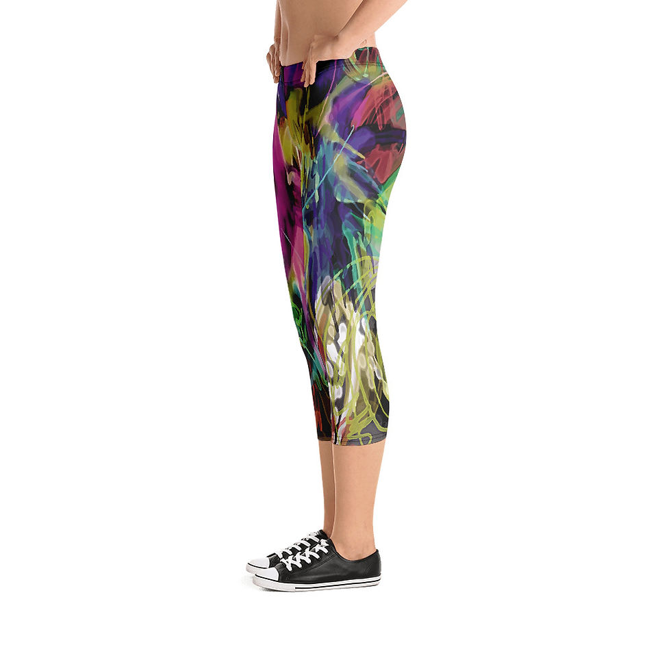 Thumbnail: Capri Leggings "Punk"  from my Art wear original collections.