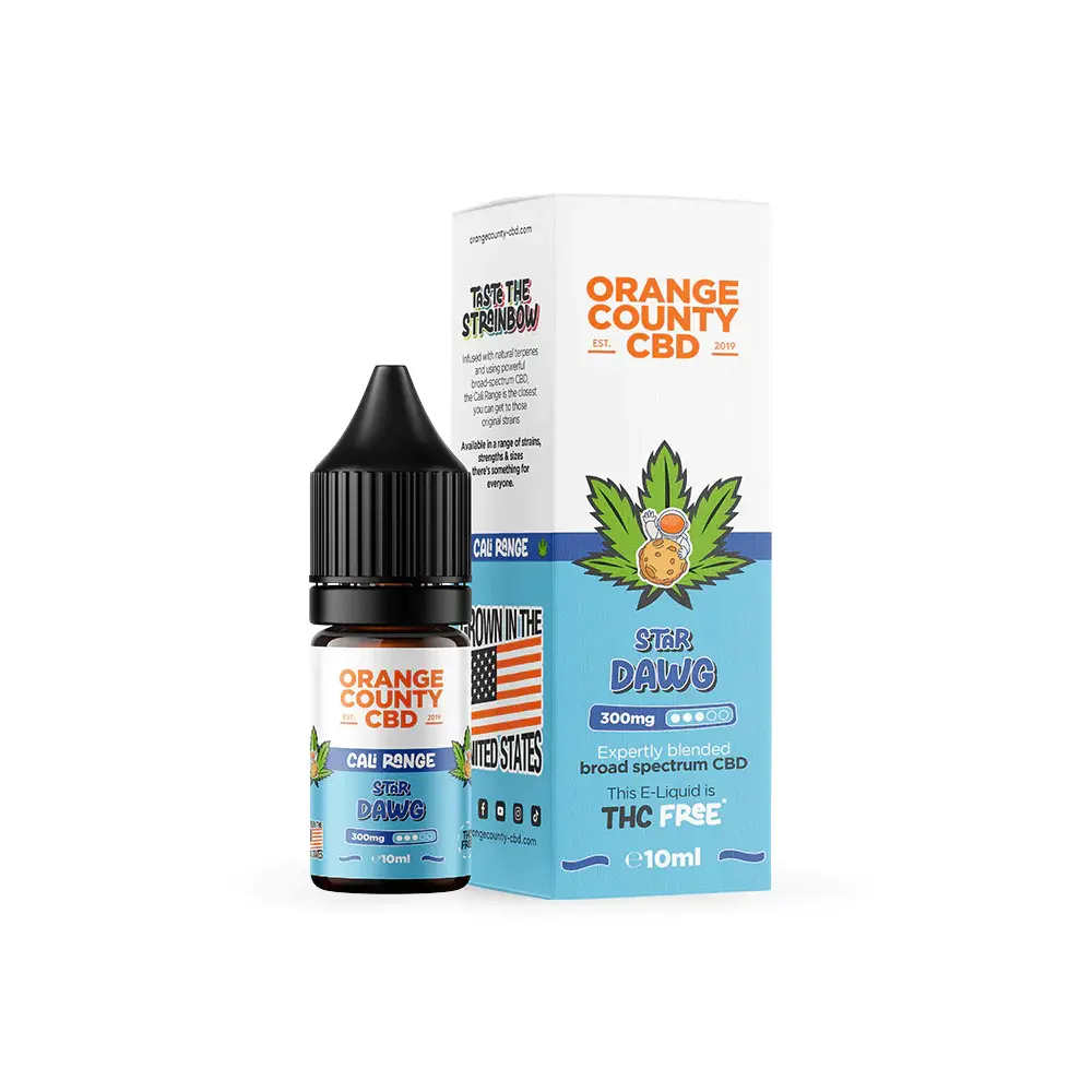 ORANGE COUNTY - CALI RANGE - Star Dawg Haze CBD E-Liquid (10ml)