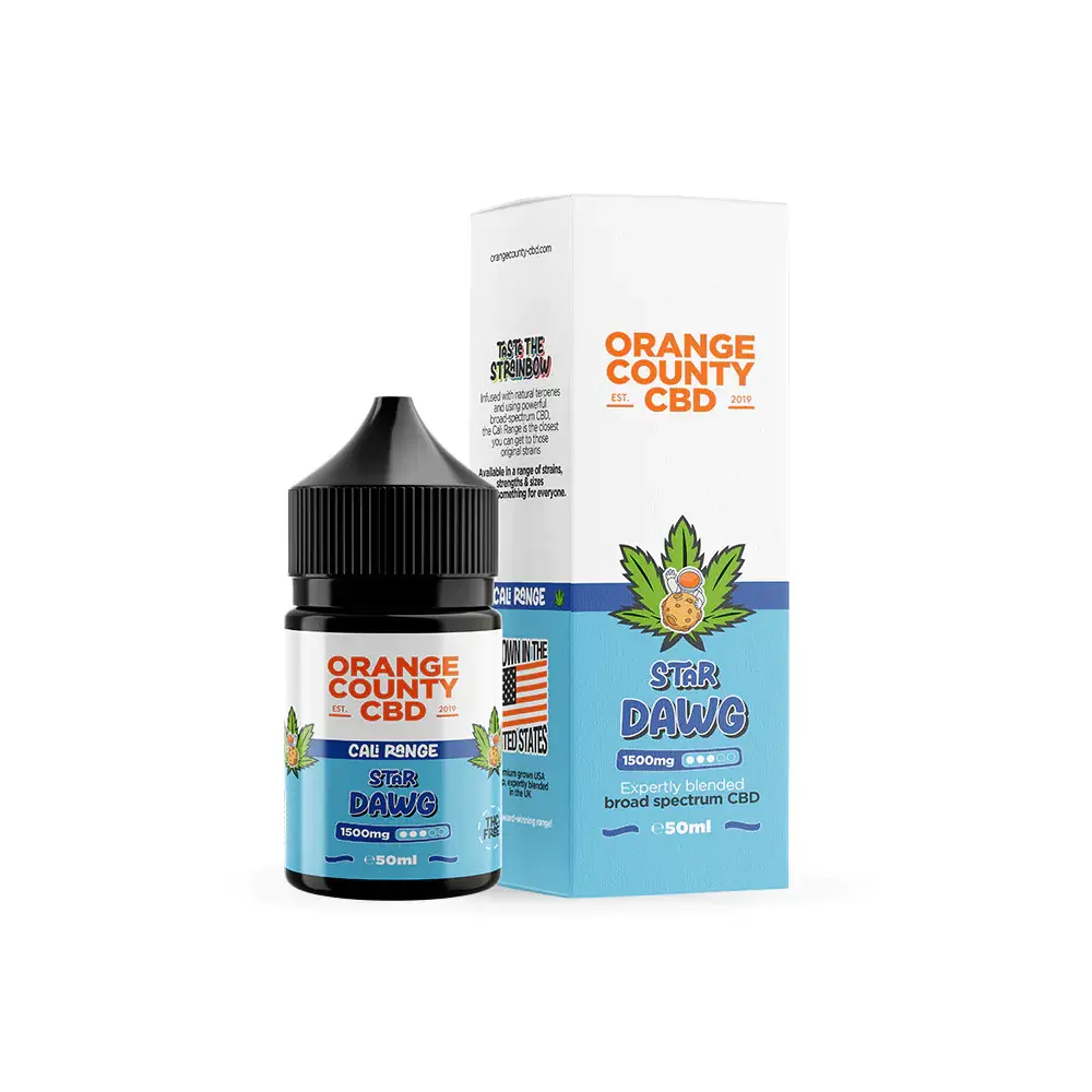 ORANGE COUNTY - CALI RANGE - Star Dawg Haze CBD E-Liquid (50ml)
