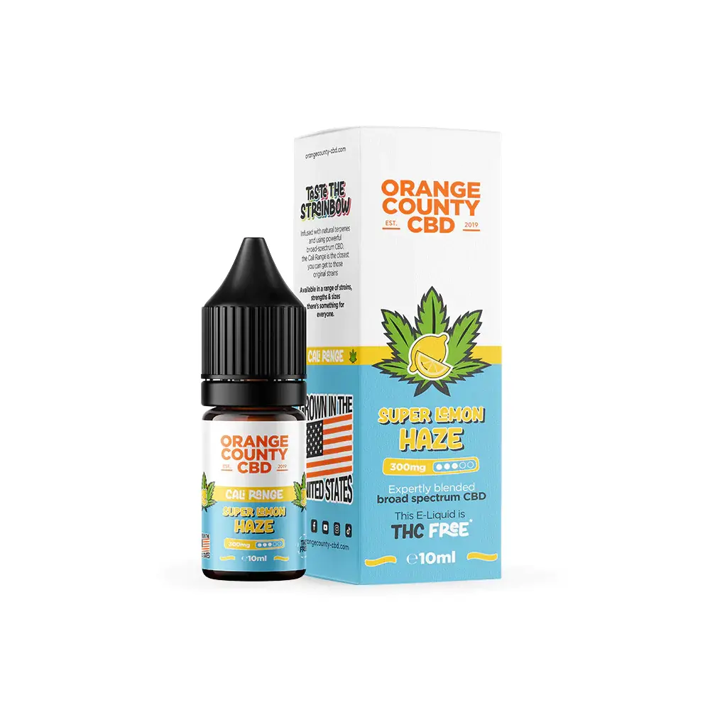 ORANGE COUNTY - CALI RANGE - Super Lemon Haze CBD E-Liquid (10ml)