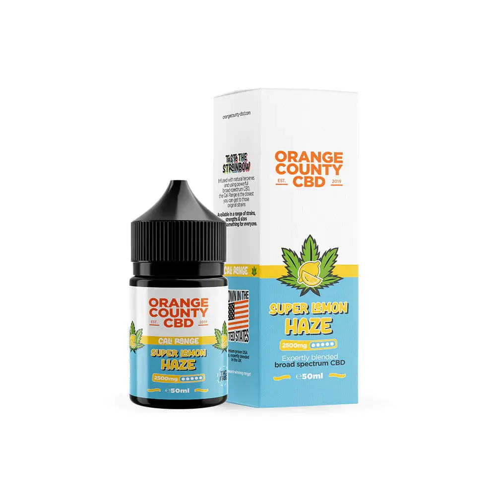 ORANGE COUNTY - CALI RANGE - Super Lemon Haze CBD E-Liquid (50ml)