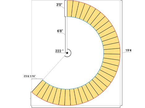 How To Calculate Curved and Spiral Stairs