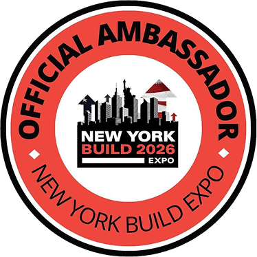 Official Ambassador badge for New York Build 2026 Expo