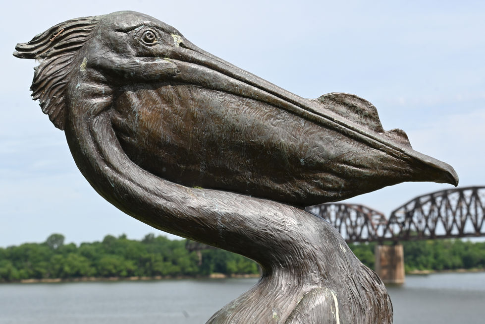 Pelican statue