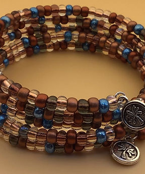 One-of-a-kind memory wire bracelet