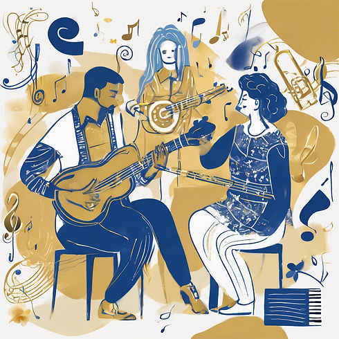 wellbeing workshop for music and drama therapy blue and gold.jpg