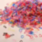 Thumbnail: 500/1000/2000pcs Girls Colourful Disposable Rubber Band Hair Ties Headband