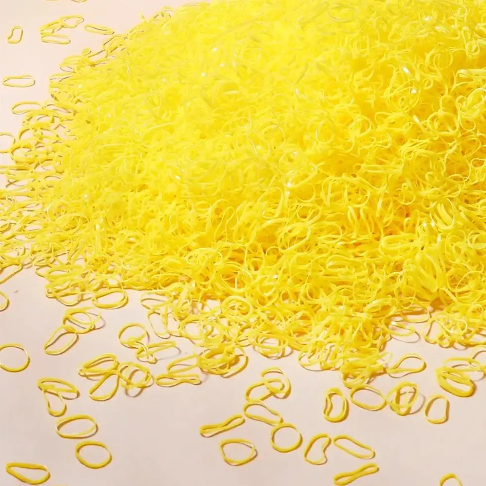 Thumbnail: 500/1000/2000pcs Girls Colourful Disposable Rubber Band Hair Ties Headband