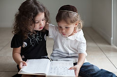 Children Studying Alphabet