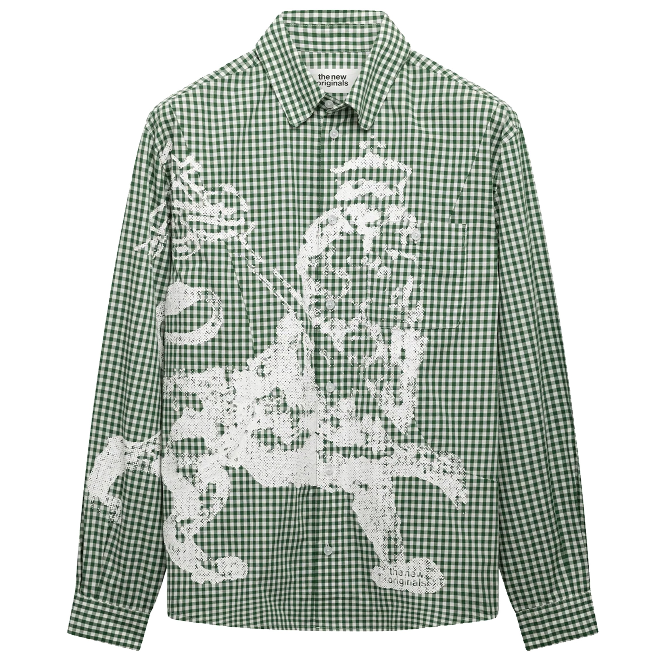 Lion Button Shirt Verte