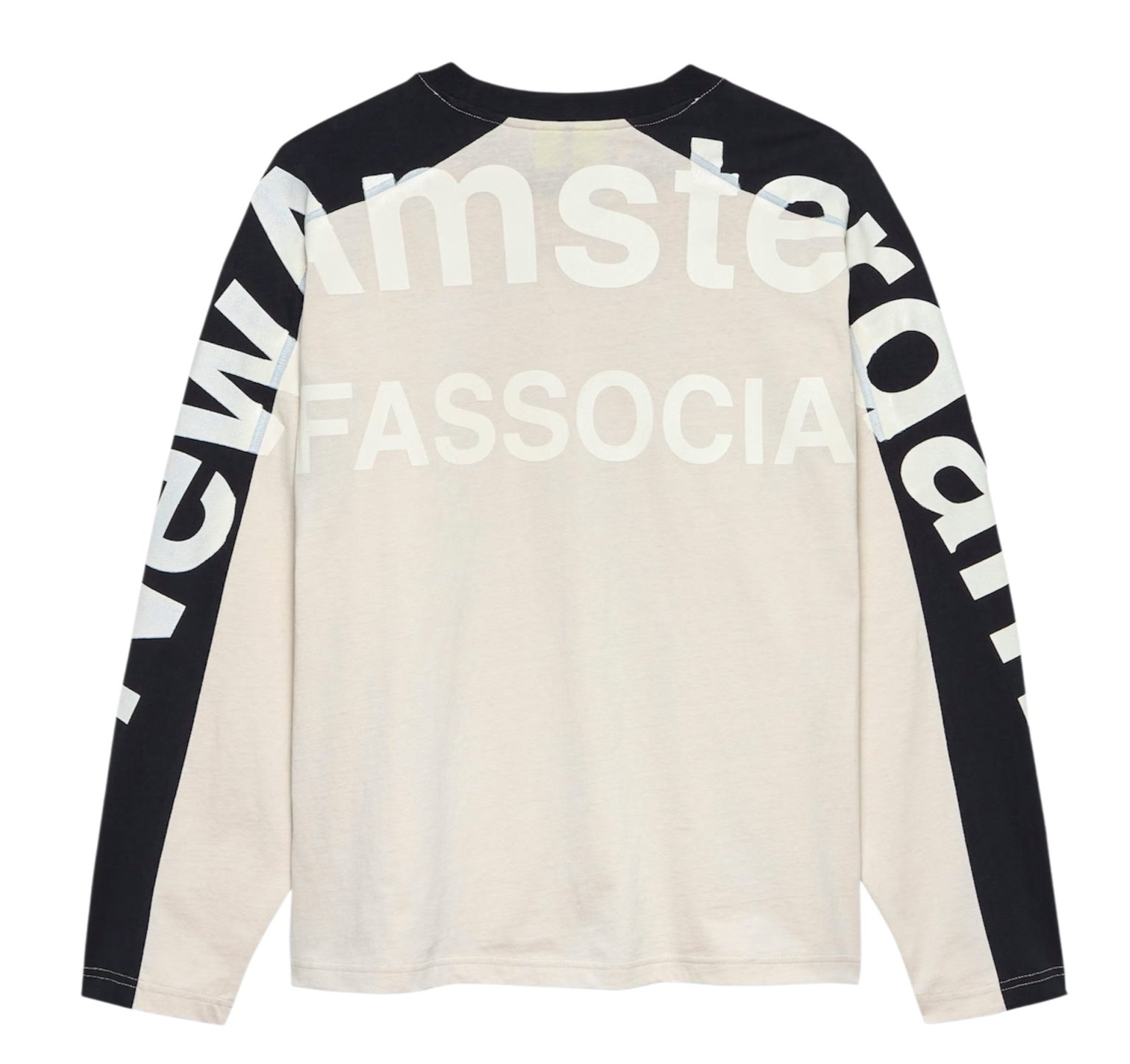 Name Longsleeve Tee Black and White