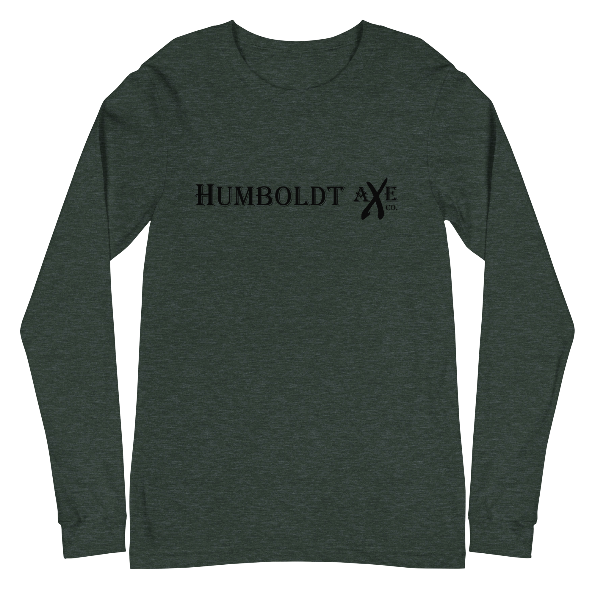 Logo - Forest Green Heather - Unisex Long Shirt