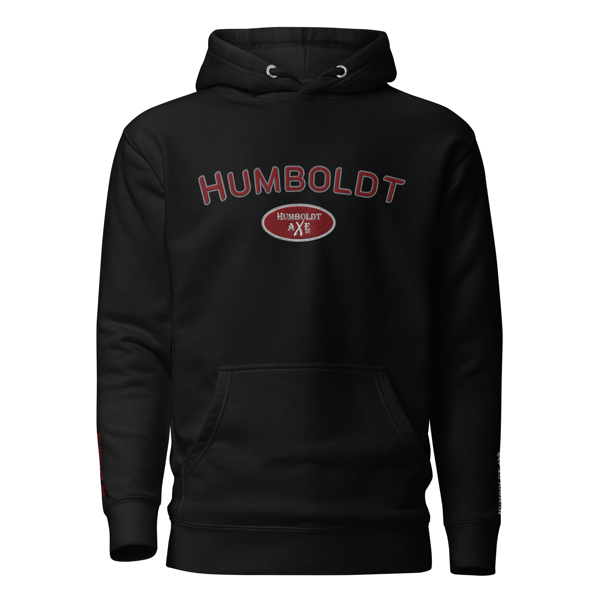 Humboldt Red - Unisex Embroidered Hoodie