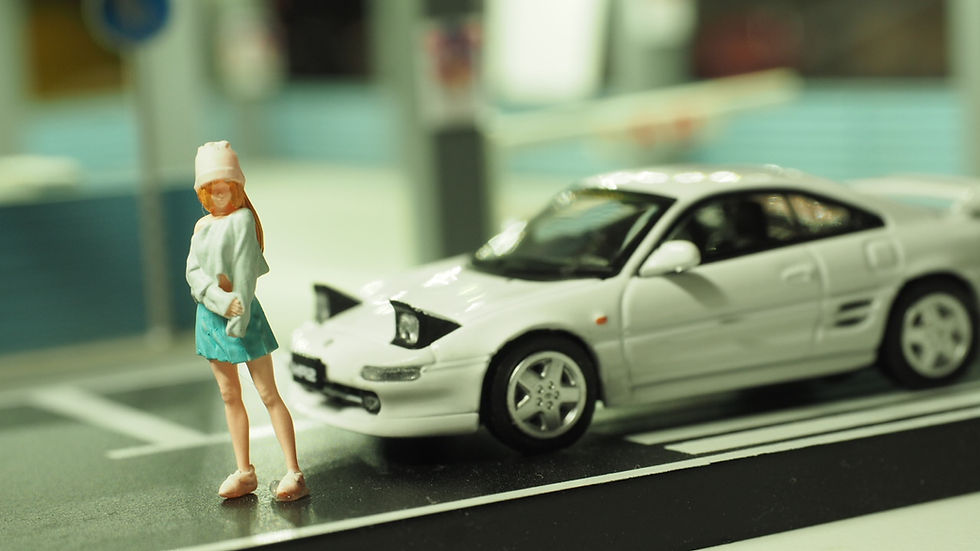 섬네일: FigureWorkShop Lite 1/64 Figures Street Style Girl BABY BLUE A 1Pcs  FWS164079