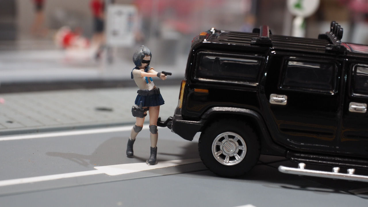 FigureWorkShop 1/64 Figures Gun With Girl Vol.2 1Pcs set FWS164062