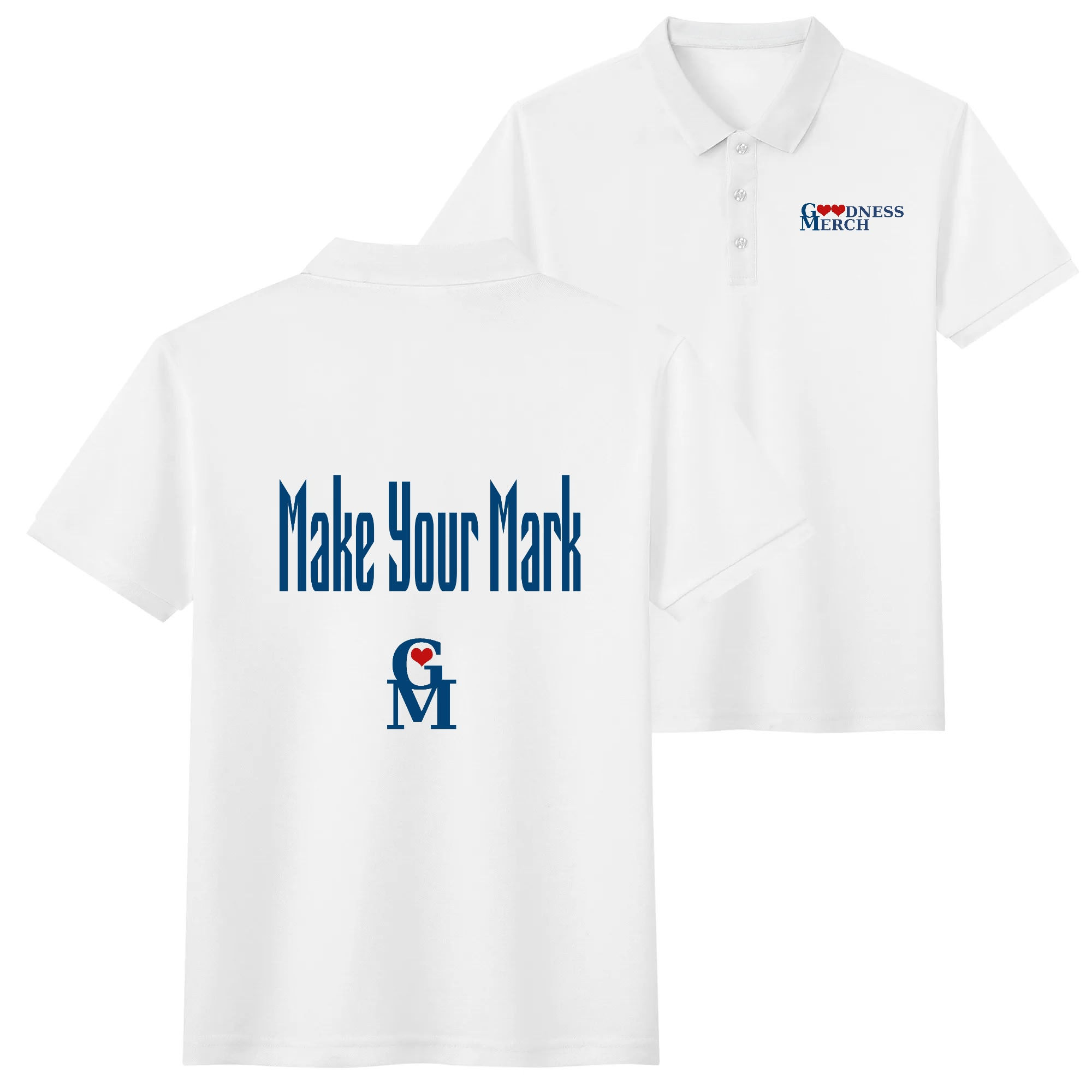 Unisex 100% Cotton Polo Shirt with Front & Back Printing