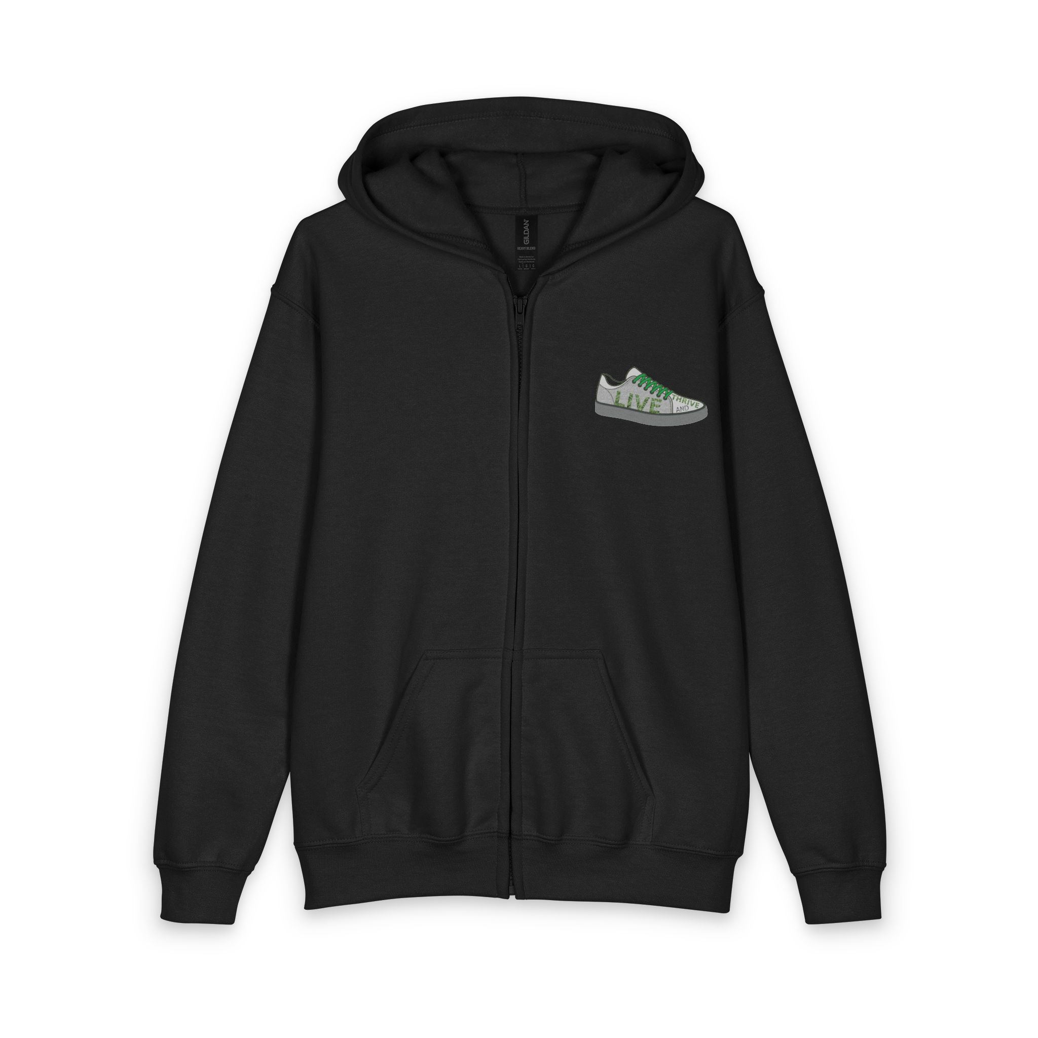 Live and Thrive African Food Crisis YOUTH Full-zip hoodie