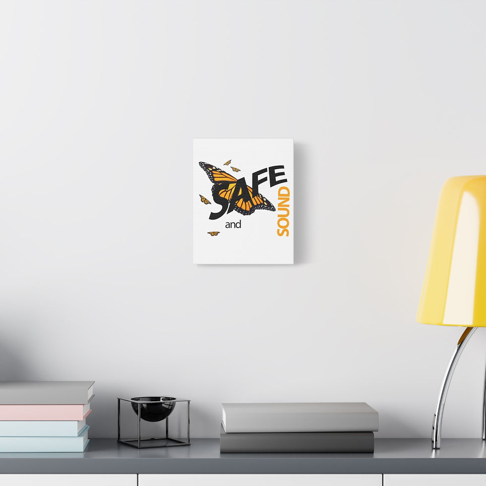 Thumbnail: Safe and Sound Migrant Butterfly VERTICAL Canvas 