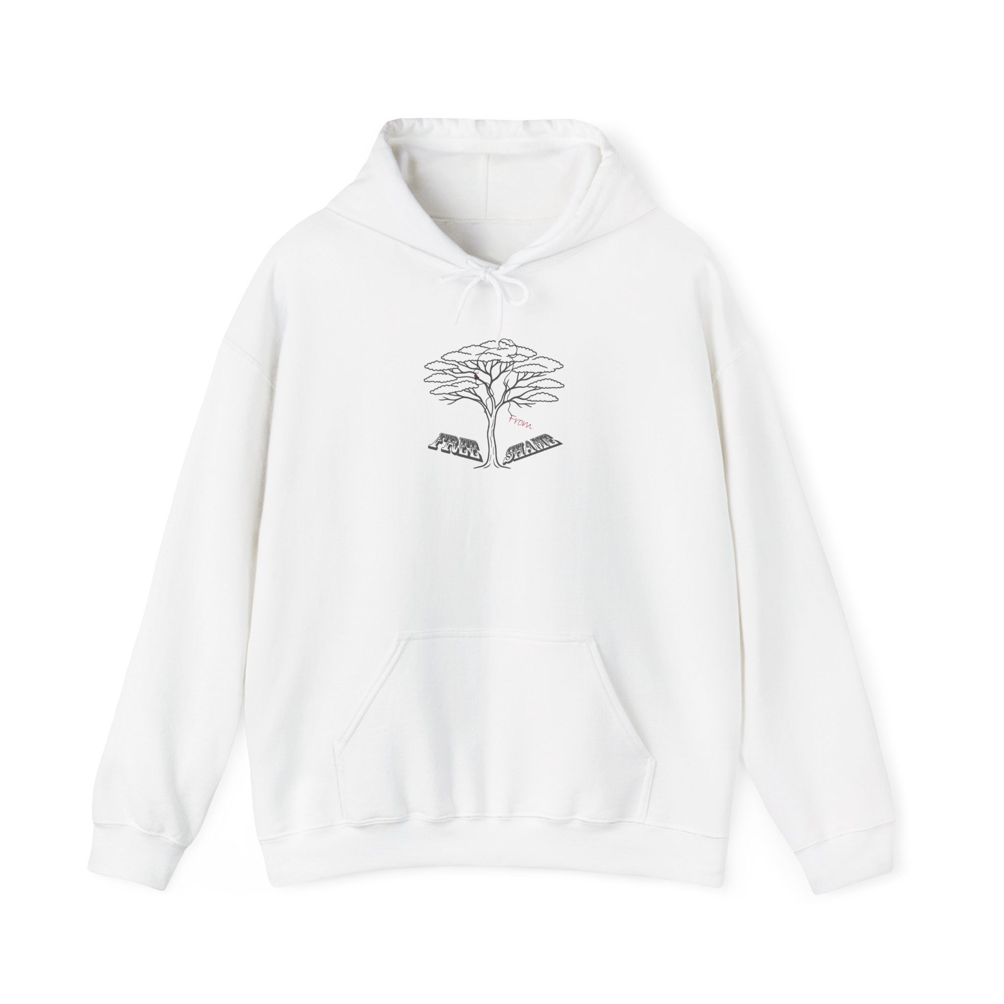 Free From Shame hoodie with red lips