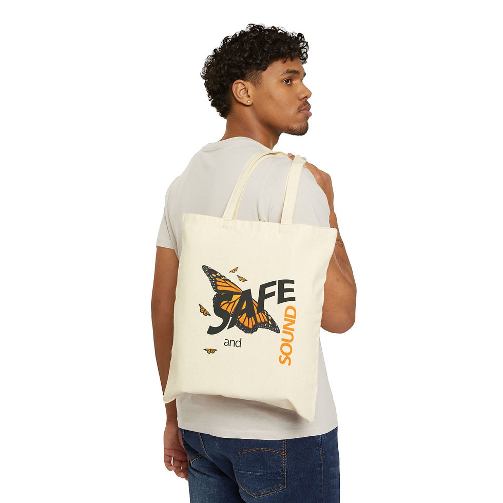 Thumbnail: Safe and Sound Migrant Butterfly Canvas Shopper 