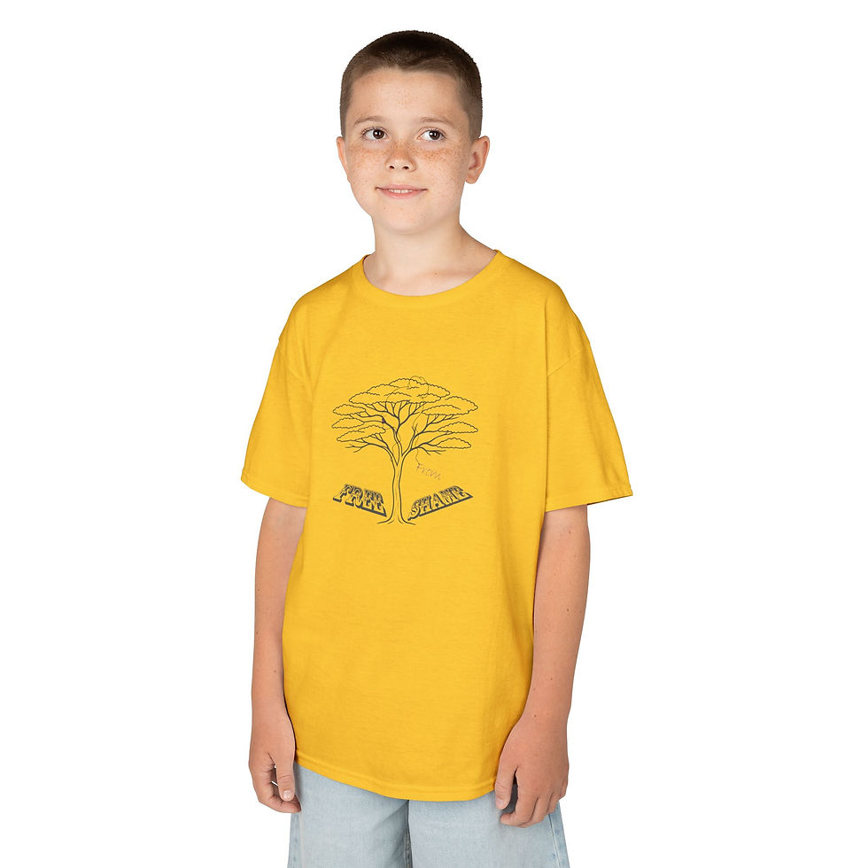Thumbnail: Free From Shame with Mauve lips YOUTH short sleeve cotton tee