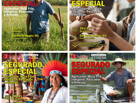 “SEGURADO ESPECIAL”         DIREITO PREVIDENCIÁRIO PRESENCIAL PRÁTICO: Agricultor, Pescador, Artesão, Indígena, Extrativista, Quilombolas e Boia Fria.    