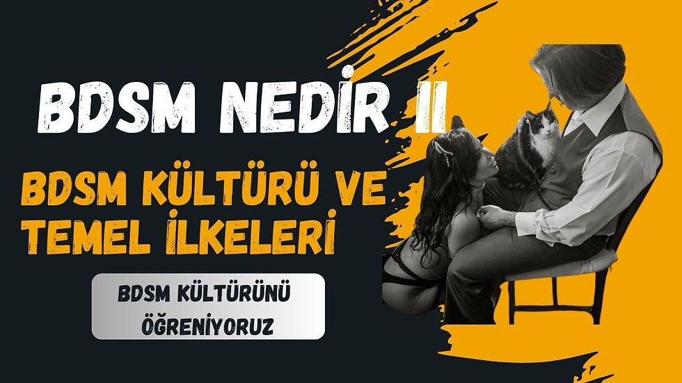 BDSM Nedir II ? BDSM Kültürü ve Temel İlkeleri