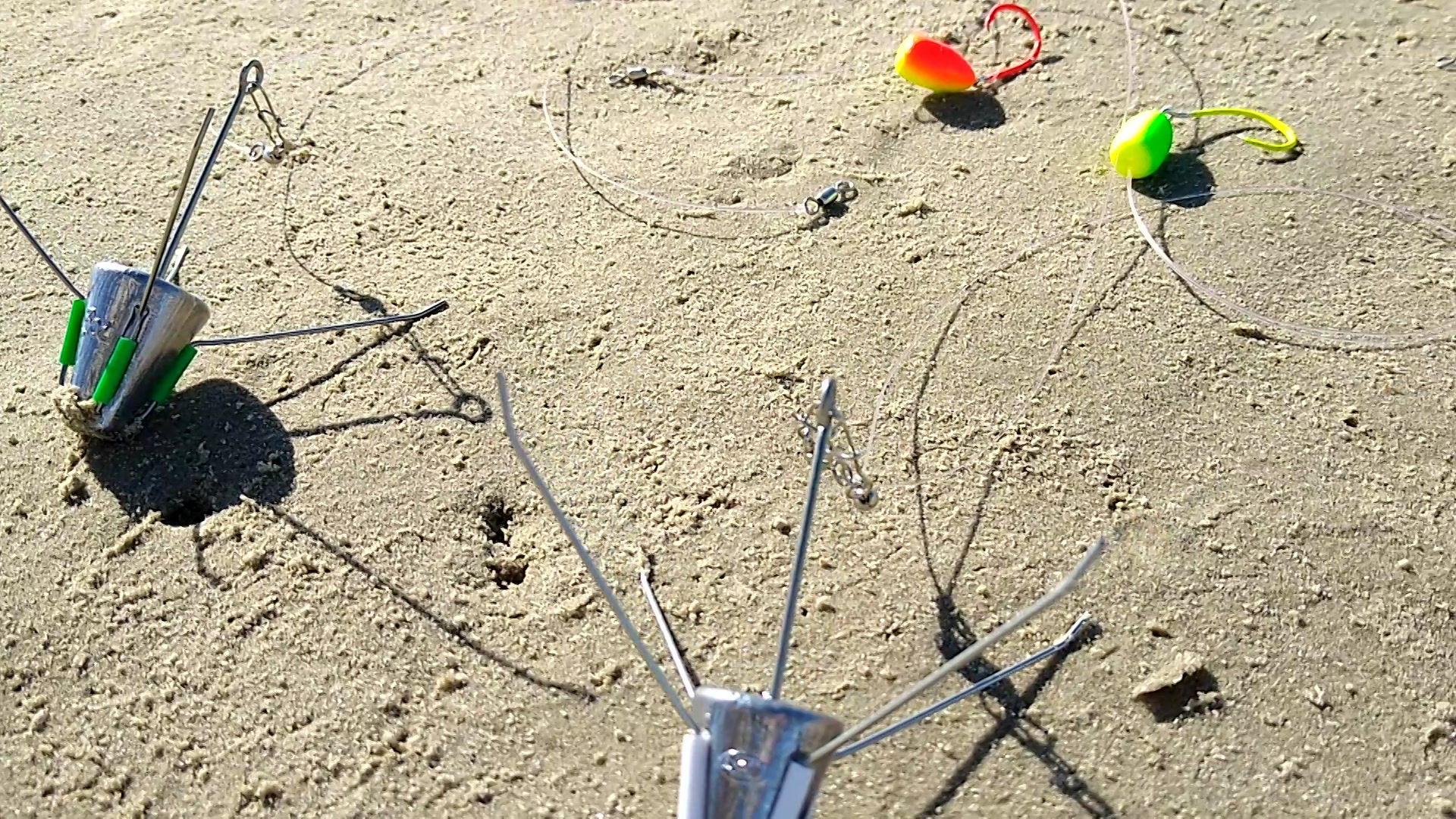 Sol's-catch-all-single-dropper-loop-fishing-rig-with-bucket-sputnik-sinkers