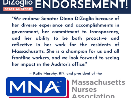 Massachusetts Nurses Association Endorses Diana DiZoglio for State Auditor