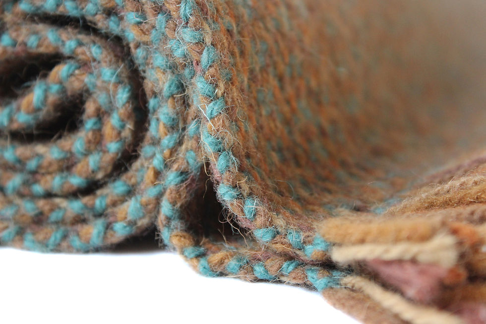 Thumbnail: Tapis bleu et beige