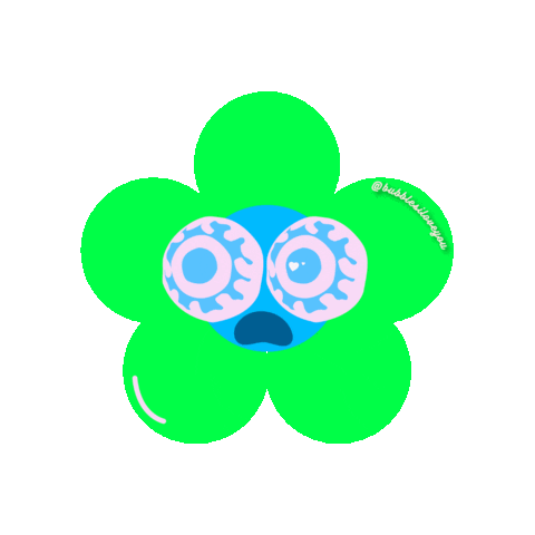 Cute, happy, OOPs Neon GIF flower