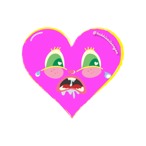 cry baby why did he do that heart GIF SAM BUBBLES