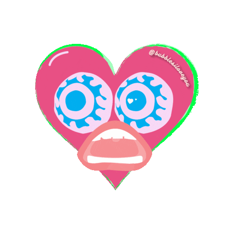 ARGH, huh what did you say HEART SAM BUBBLES GIF