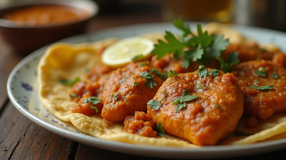 Close-up view of a healthy Indian meal on a plate
