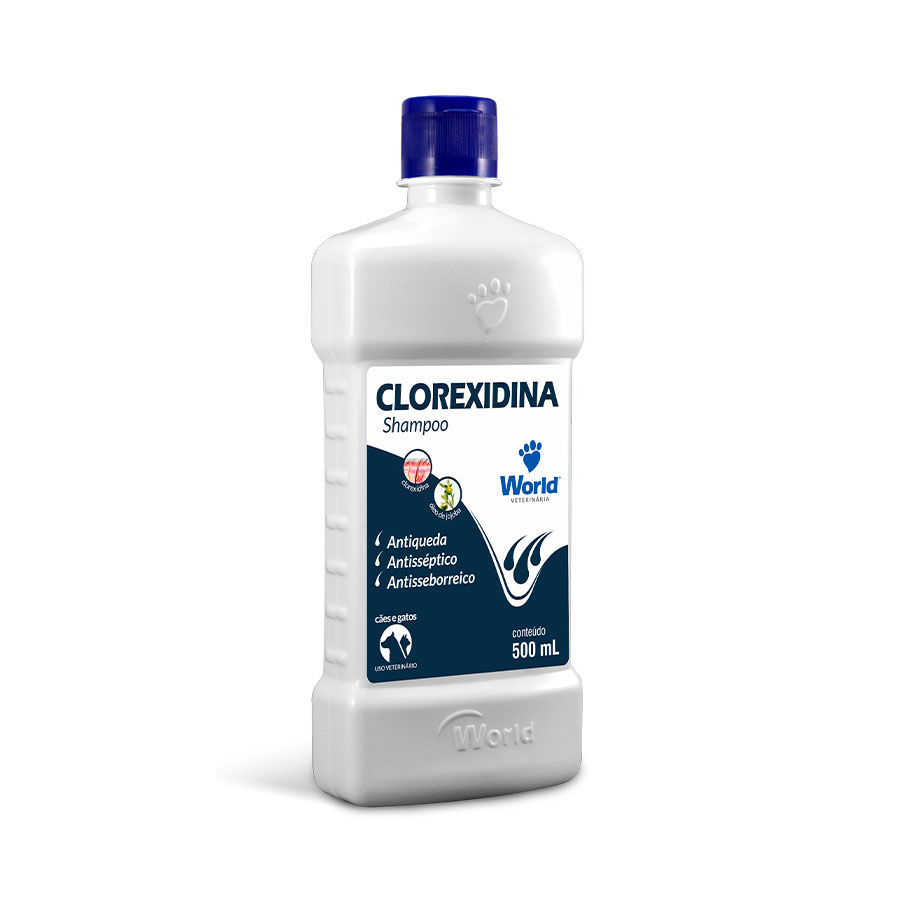 Shampoo Clorexidina Dug's World para Cães e Gatos 500ml